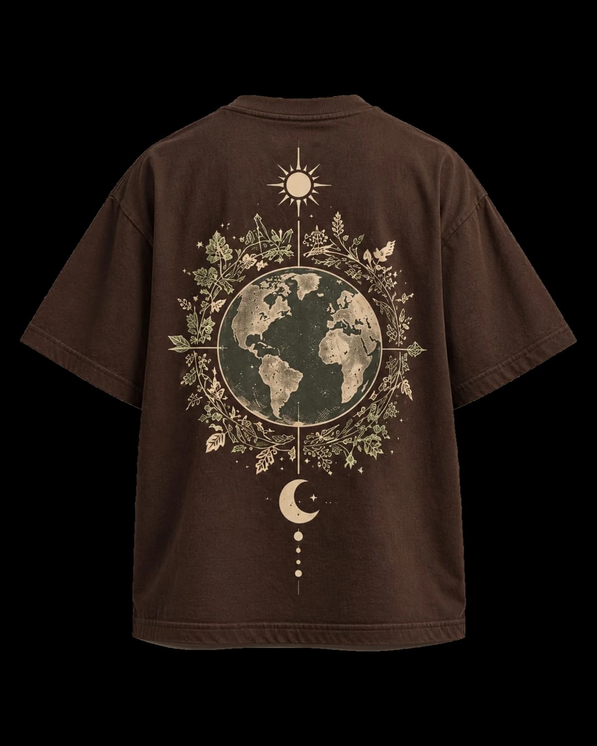 Prithvi Oversized Tee, back view